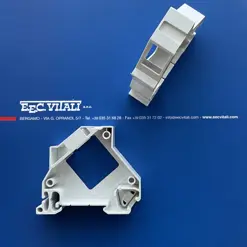 DIN rail adapter for Keystone sockets