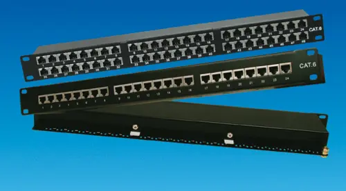 24 ports RJ45 Cat.6 FTP Patch Panel