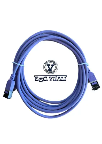 Patch cord slim 32 AWG S/FTP CAT.6A MT.10 LSZH purple