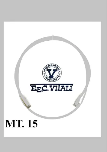 Patch cord UTP Cat.6A slim LSZH MT.15 grey