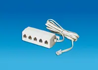 Telephone multisocket 5 jacks 6/4 with plug 6/4