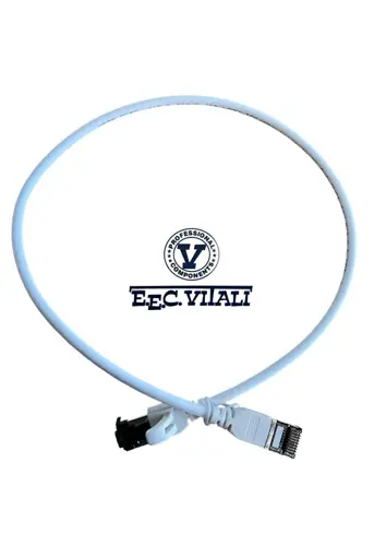 Patch cord slim 32 AWG S/FTP CAT.6A MT.3 LSZH white