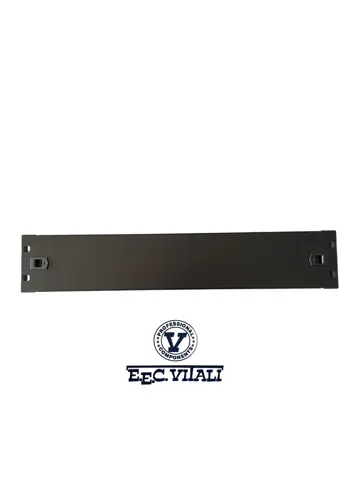 Toolless Blind Panel with Clip 2U 19" Black