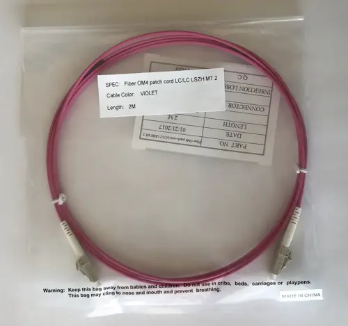OM4 LC/LC MT.1 Duplex Fiber Patch Cord