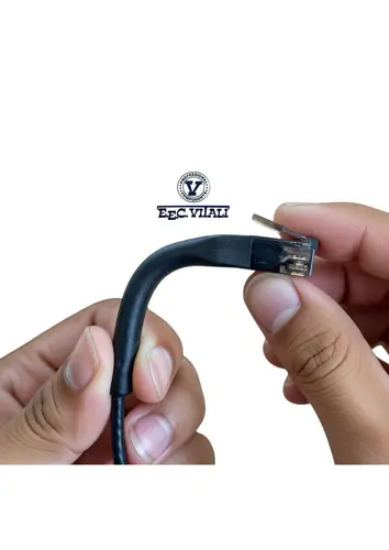 Patch cord slim 32 AWG UTP CAT.6A FOLDABLE MT.1 black