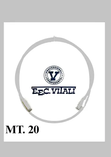 Patch cord UTP Cat.6A slim LSZH MT.20 grey