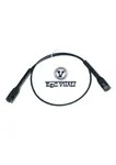 Patch cord slim 32 AWG UTP CAT.6A PIEGHEVOLE MT.0,5 nero
