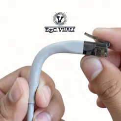 Patch cord slim 32 AWG UTP CAT.6A PIEGHEVOLE MT.0,3 grigio