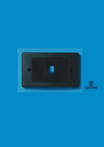 Piastrina 503 nera 1 foro