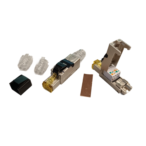 Plug industriale RJ45 Cat.6A FTP Tool Free Dritto