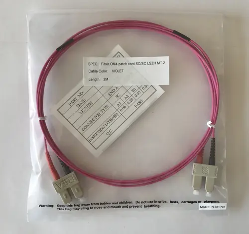 Bretella bifibra OM4 SC/SC MT.5