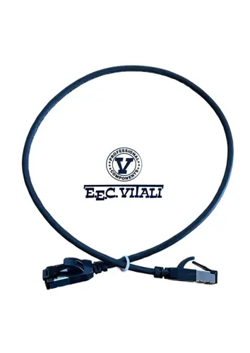 Patch cord slim 32 AWG S/FTP CAT.6A MT.3 LSZH nero