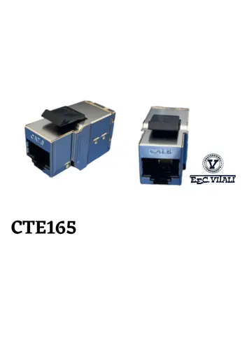 Adattatore F/F RJ45 Cat.6 FTP da pannello