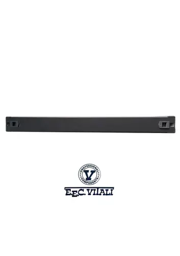 Piastra cieca Toolless con clip 1U 19" nera