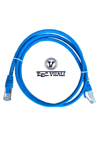 Patch cord S/FTP CAT.6A da MT.2 LSZH blu
