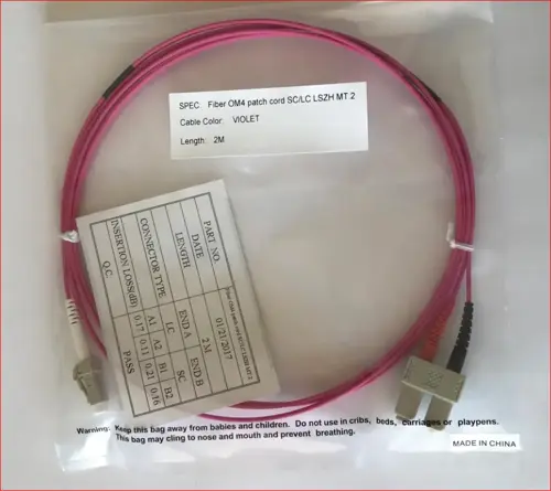 Bretella bifibra OM4 SC/LC MT.10