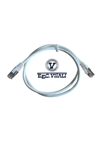 Patch cord S/FTP CAT.6A da MT.1 LSZH bianco