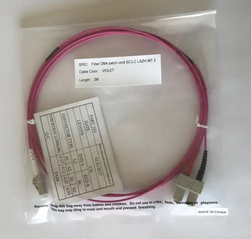 Bretella bifibra OM4 SC/LC MT.2